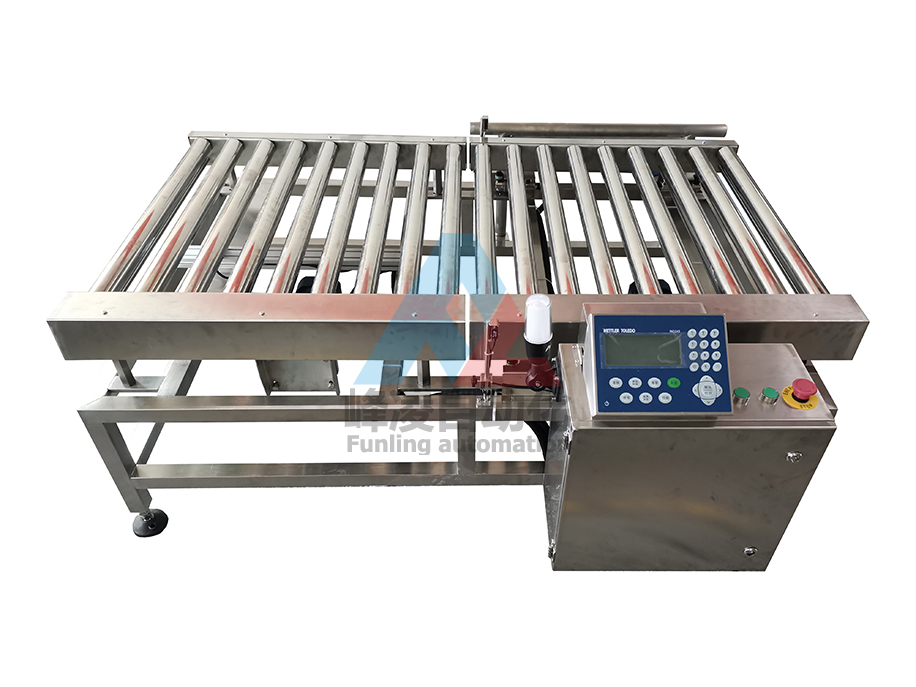 梅特勒-托利多稱重儀表款滾筒自動稱重機(jī):峰凌非標(biāo)定制滾筒稱重機(jī)